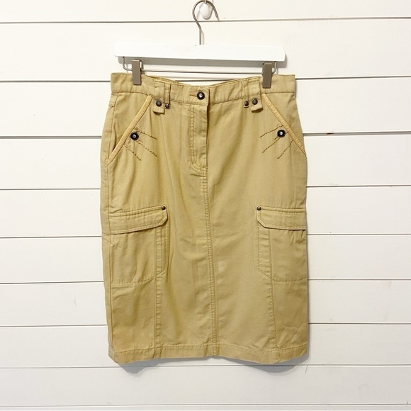 Blue Willis | Khaki Knee Length Skirt Size 40 - Picture 1 of 11